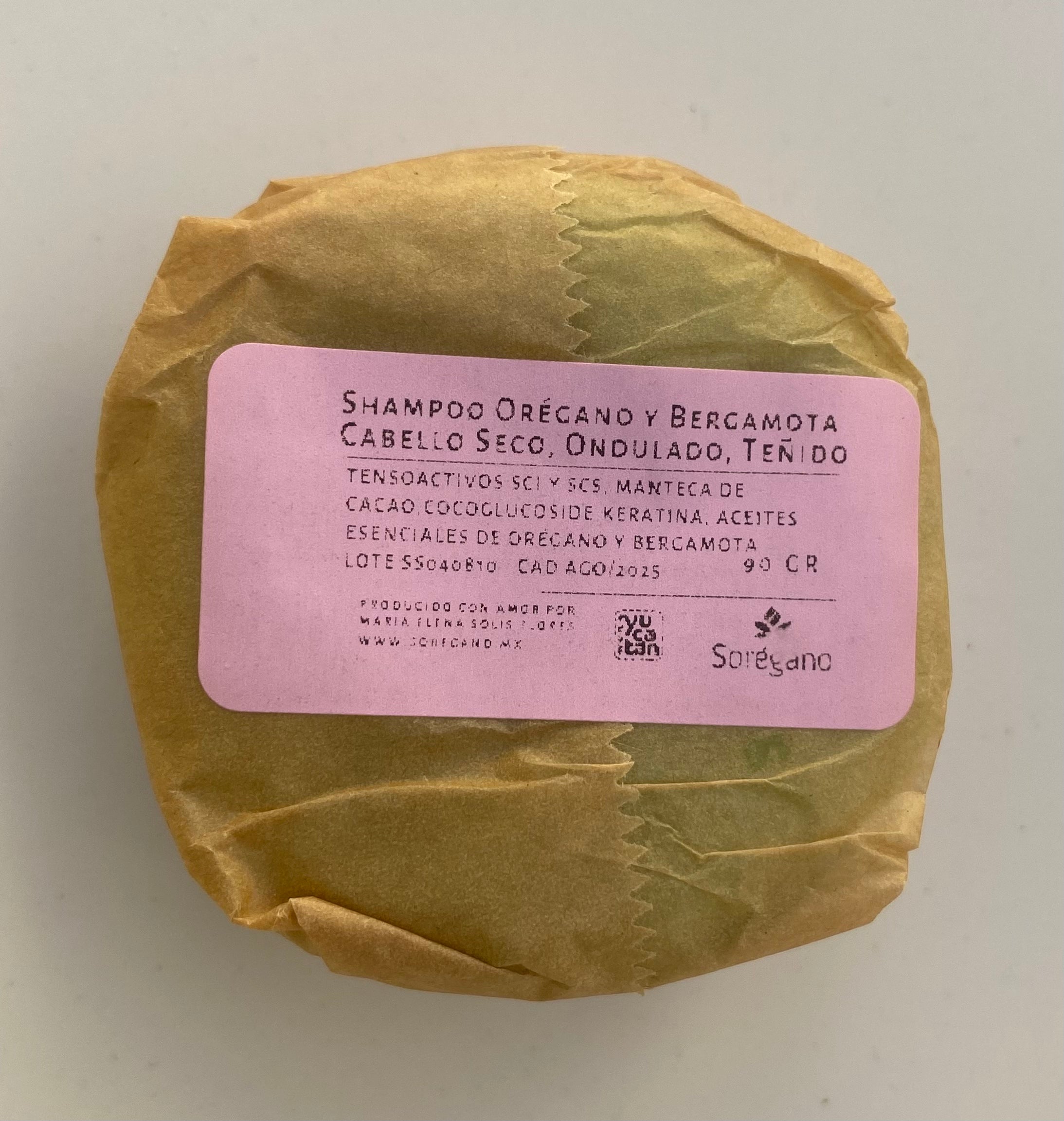 Oregano Solid Shampoo